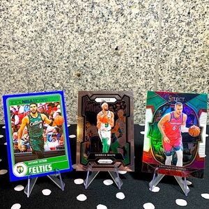 Boston Celtics 3 Card Lot Jayson Tatum Derrick White Kristaps Porzingis Panini